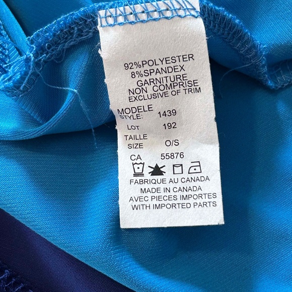 PONCHO, JERSEY, NAVY & ROYAL BLUE, ONE SIZE, CANADIAN MADE!, ARTIZAN BY ROBIN - Picture 6 of 8